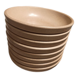 Assiettes en grès creuse