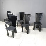 Post modern dining chairs by Pietro Costantini, 1980s, set of 6