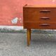 Commode en teck vintage danoise / table de nuit, moderne du milieu du siècle, 1960