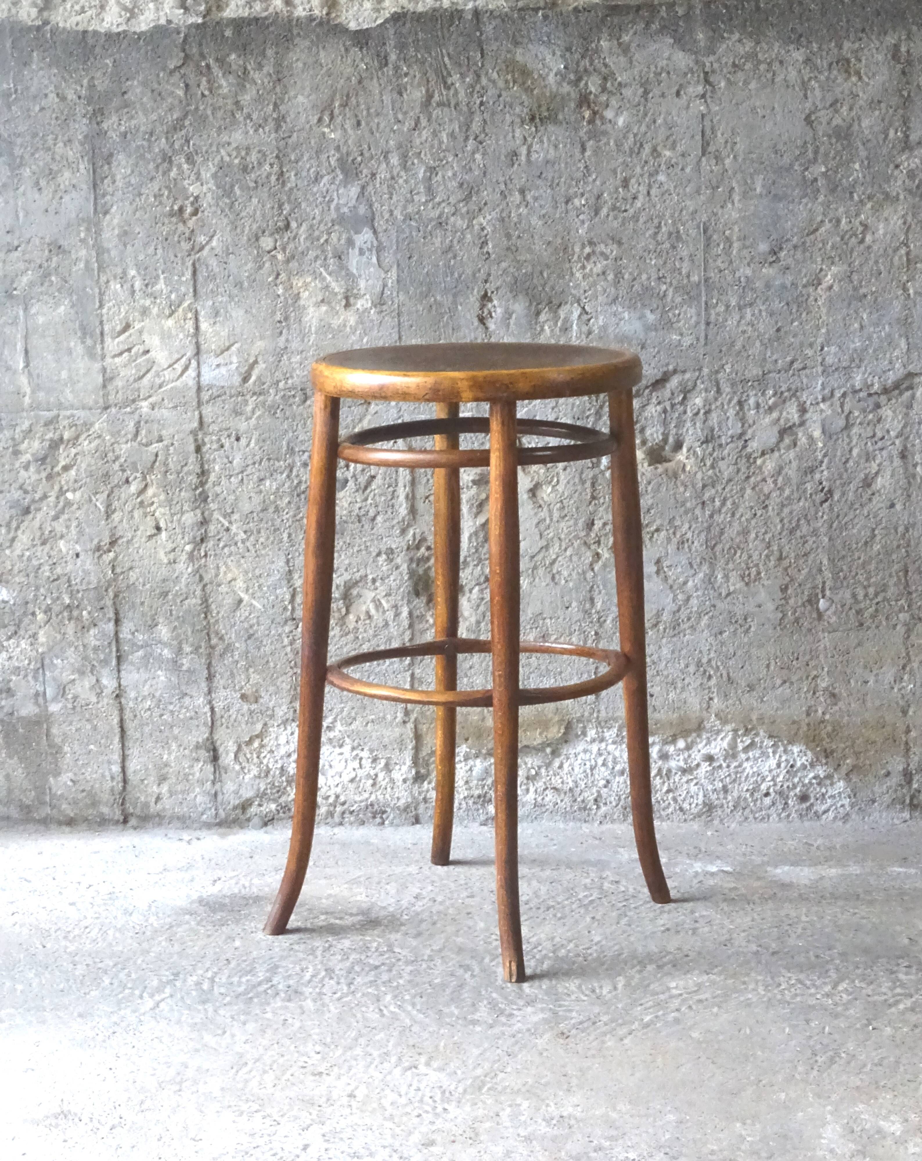 Thonet top bistro stool 1900 original state
