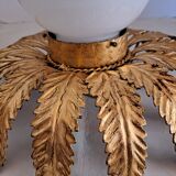 Gilded metal ceiling lamp