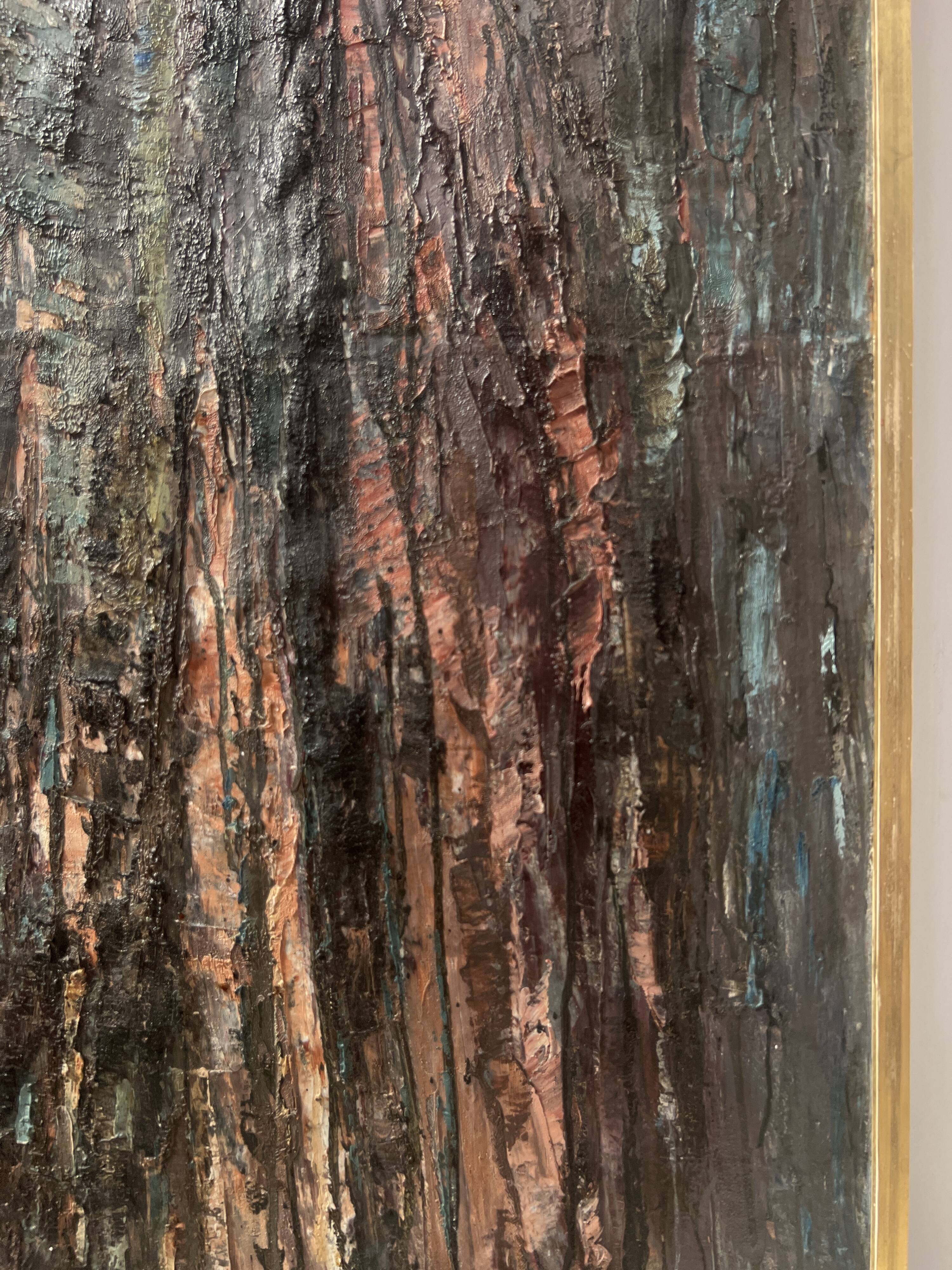 Oil on canvas, contemporary painting by "POLLET LECLERC" 20th century.