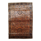 Handmade antique Persian Sarouk rug 4' x 6.4' (122cm x 195cm) 1920s
