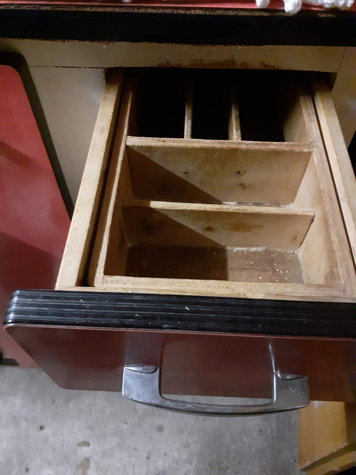 Red formica furniture