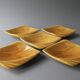 5 Verceram France faux wood ceramic bowls