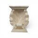 Magnussen Ponte shell-shaped console or table base with original glass top