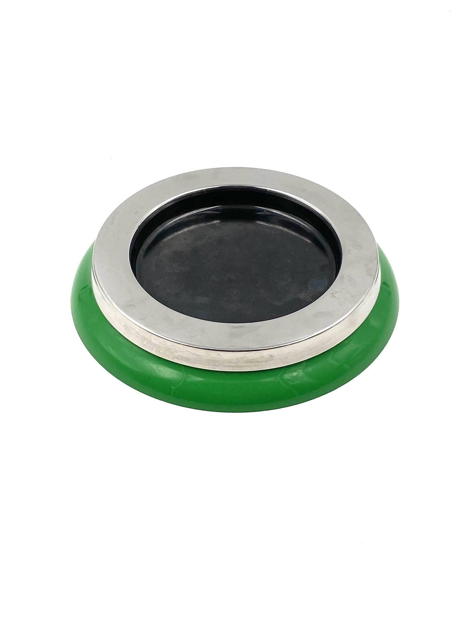 Sergio Asti, mod.4635 green ashtray / catchall, Kartell Italy 1967
