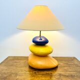 Galet François Châtain Lamp – Blue, Yellow and Orange Design – 60 cm