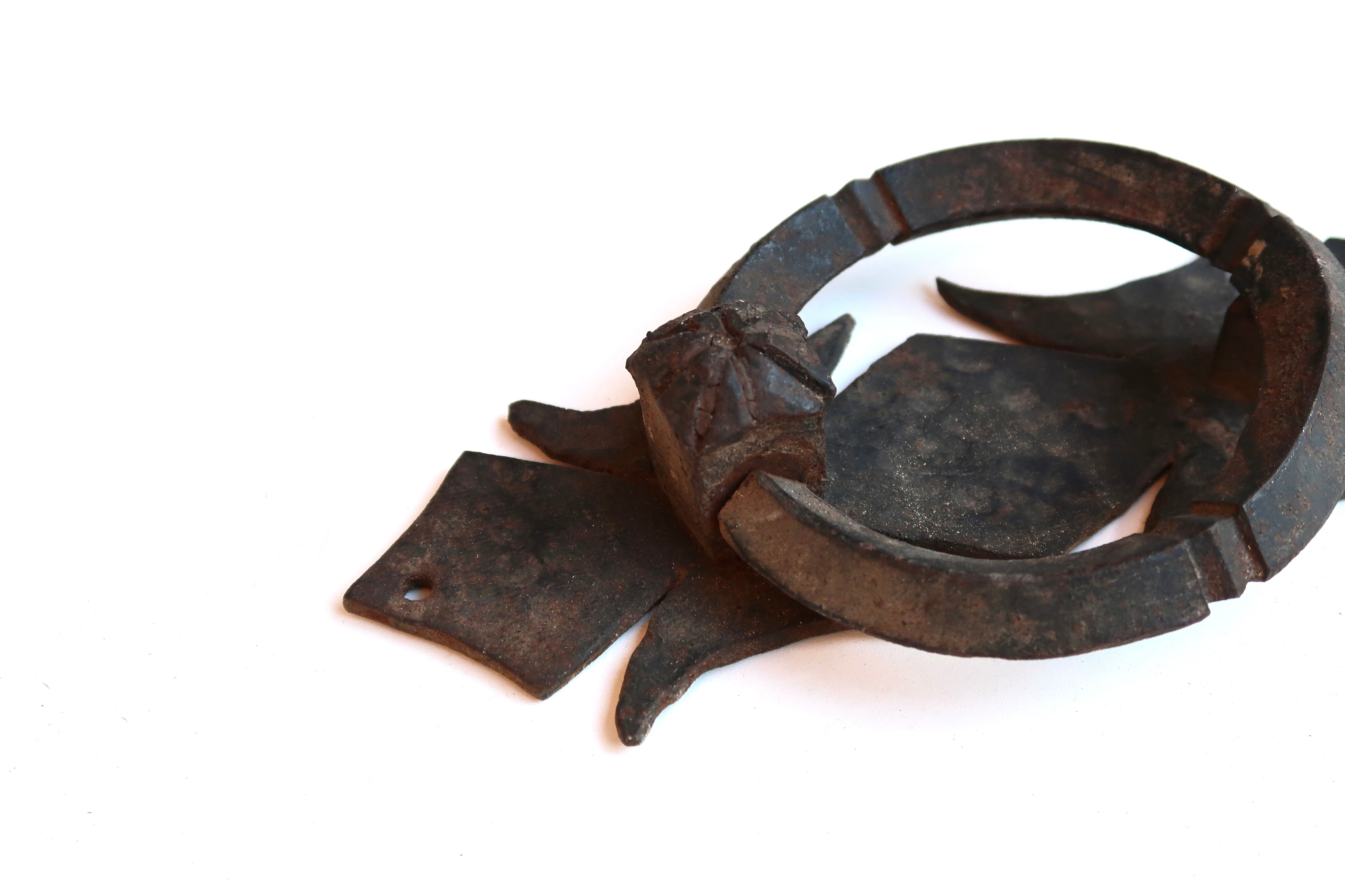 Wrought iron door knocker, 19th century