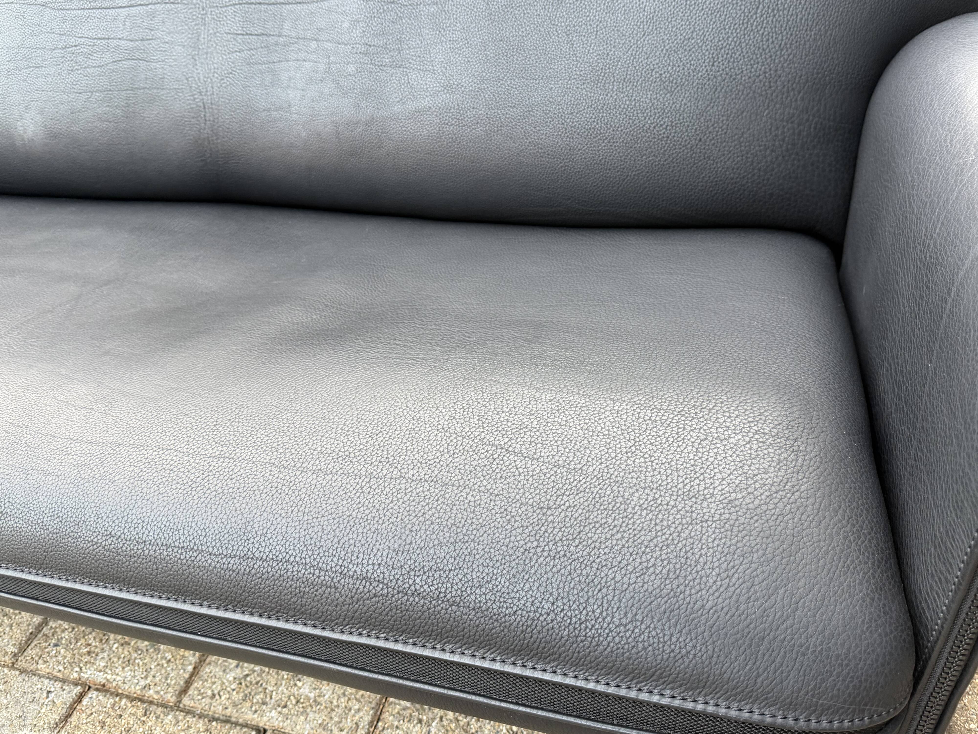 De sede ds-125 3zit zwart buffel leder neck 5mm als nieuw!