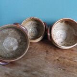 Soup bowls and cups in Puisaye stoneware by Jean-Pierre Prud'homme