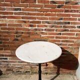 Old Parisian bistro table pedestal table