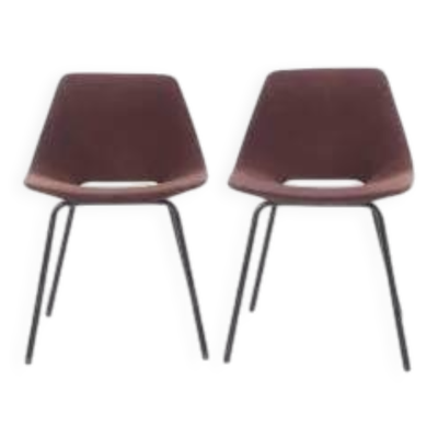 Paire de chaises ''tonneau'' 1965 Pierre Guariche