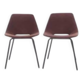 Pair of "barrel" chairs 1965 Pierre Guariche