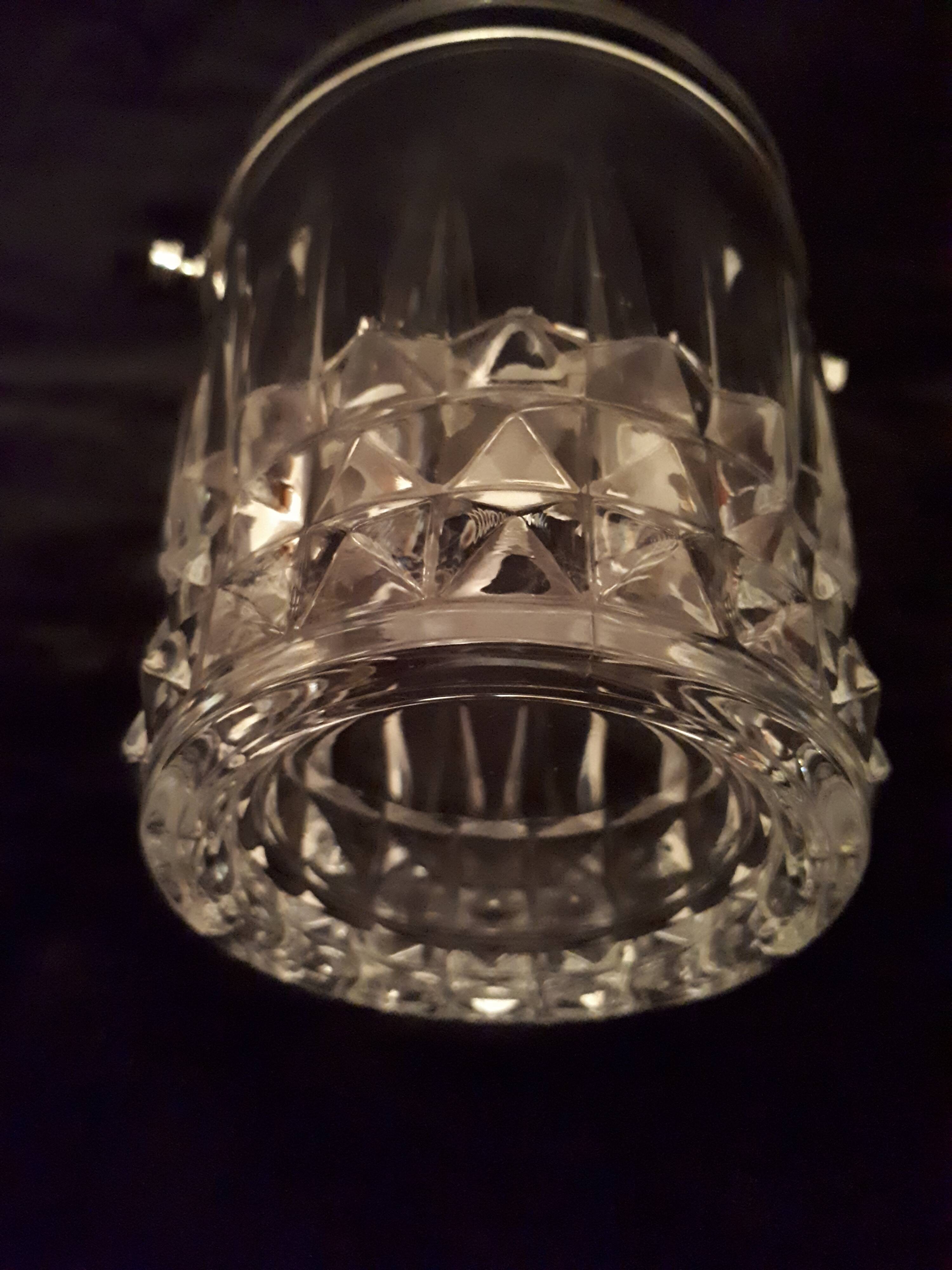 Vintage crystal bucket