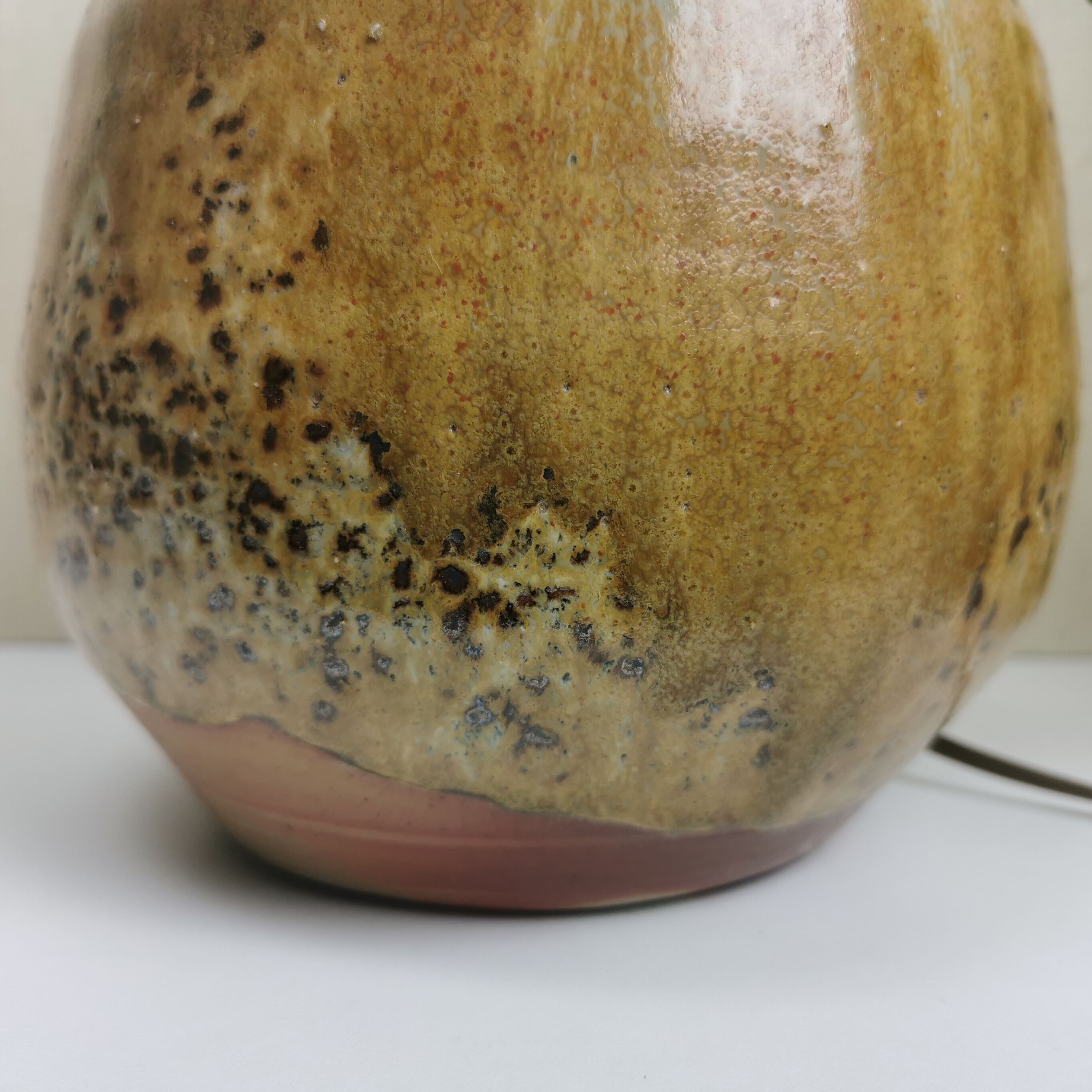 Ceramic lamp foot 70's