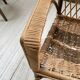 Popular rope, wicker and wood chair