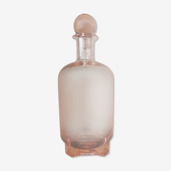 1940s pink glass carafe