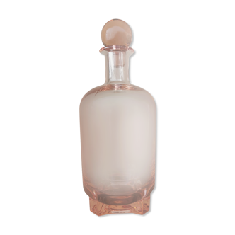 1940s pink glass carafe