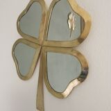 Mirror brass clover  39x46cm