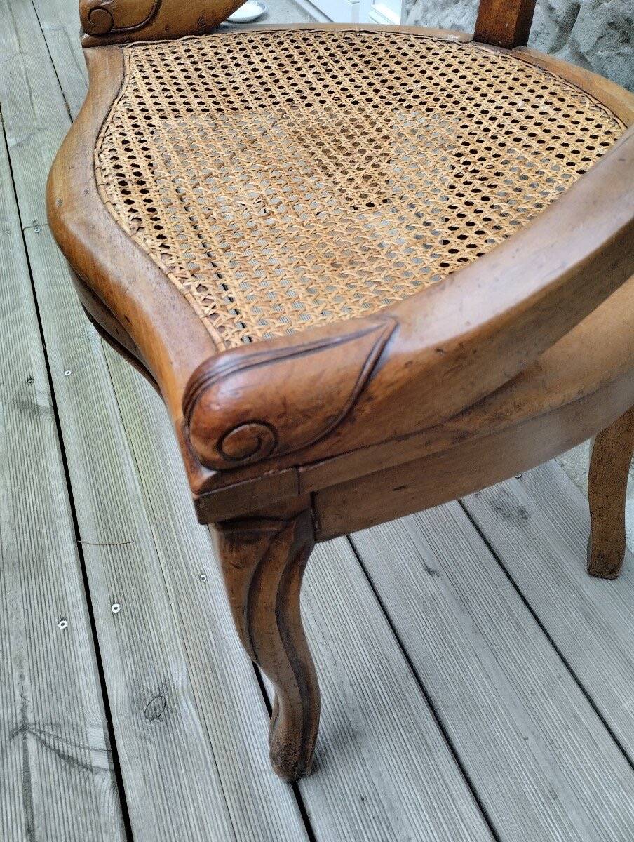 Office Chair - Walnut - Louis-Philippe - c. 1900