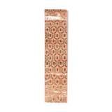 Geometric pattern turkish runner rug 350x85cm