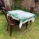 Old metal patio chairs