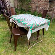 Old metal patio chairs