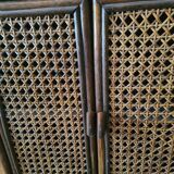 Rattan shelf
