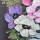 Vintage original flower oil painting, signed floral still life