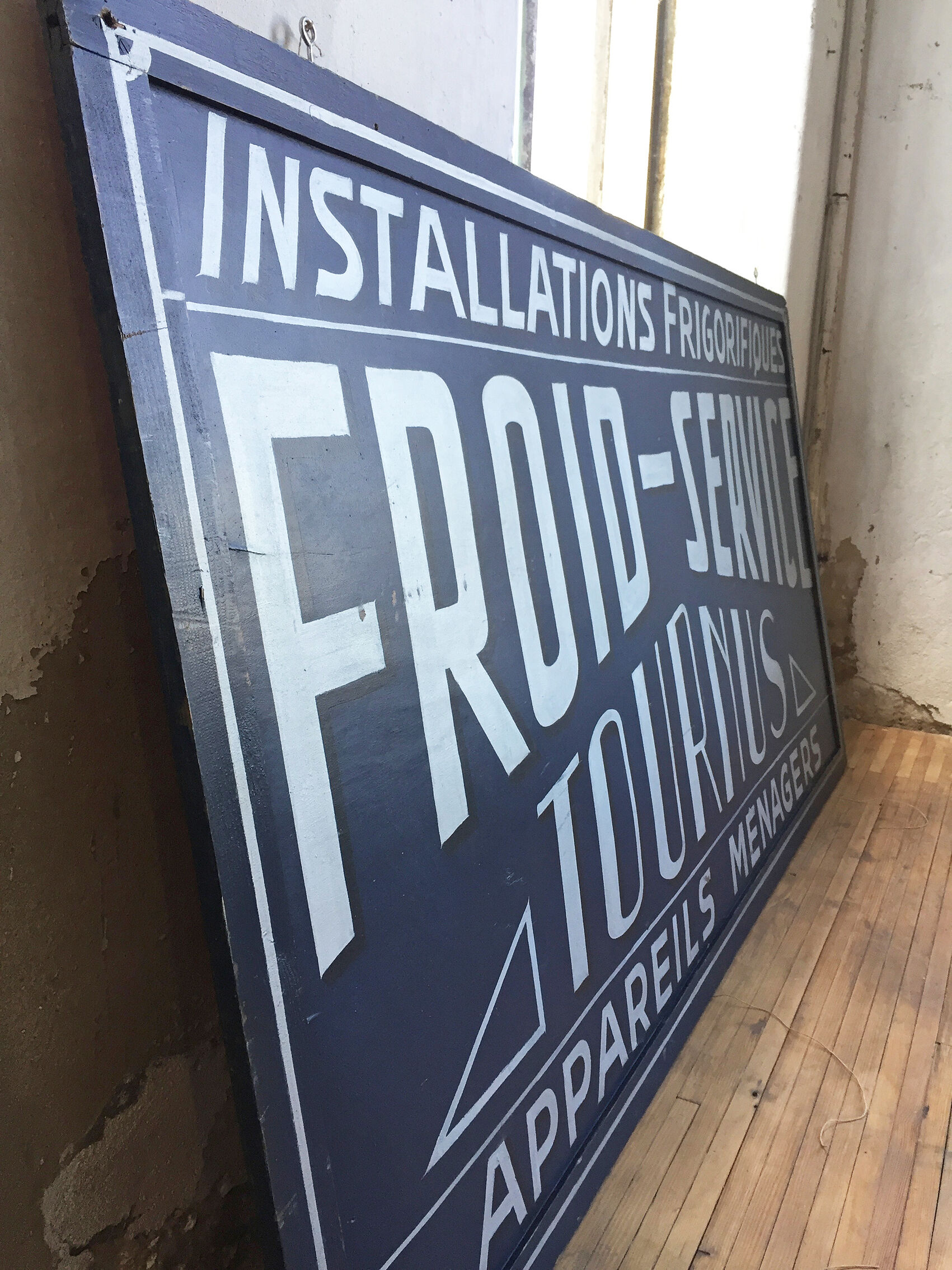 Hand-painted Frigo sign XXL 2x1m