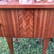 Varnished bedside tables