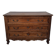 Louis XV style commode in solid walnut, 19th century rustic.