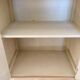 2-door flowered wooden cabinet
