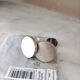 Vintage oval smoked glass mirror