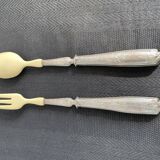 Covered with fish service, stuffed silver, Ivorian, France