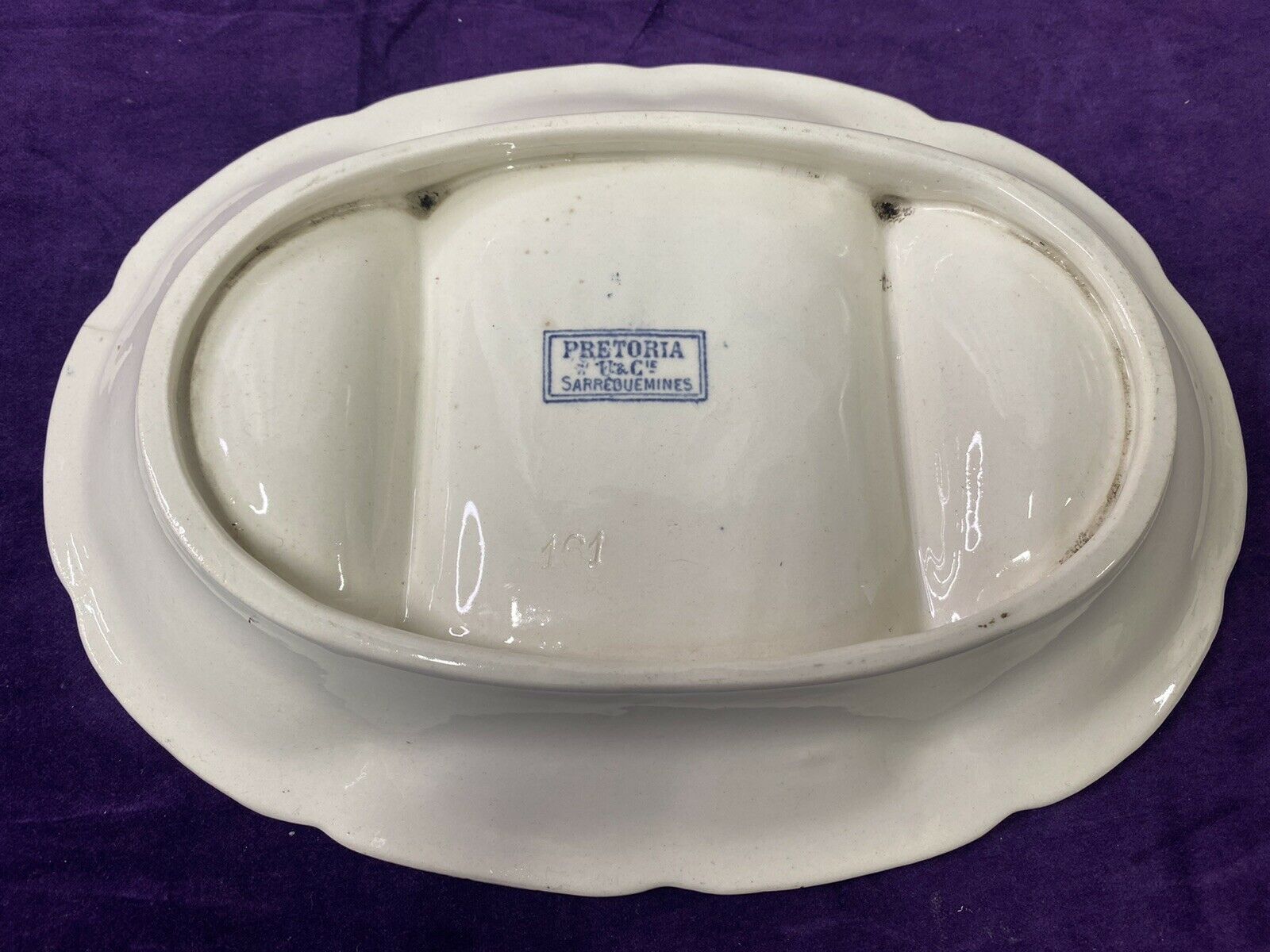 Compartment dish Sarreguemines Pretoria