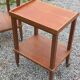Pair of vintage 50s oak side tables