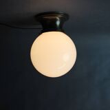 Art Deco Brass Ceilling Lamp, 1920s