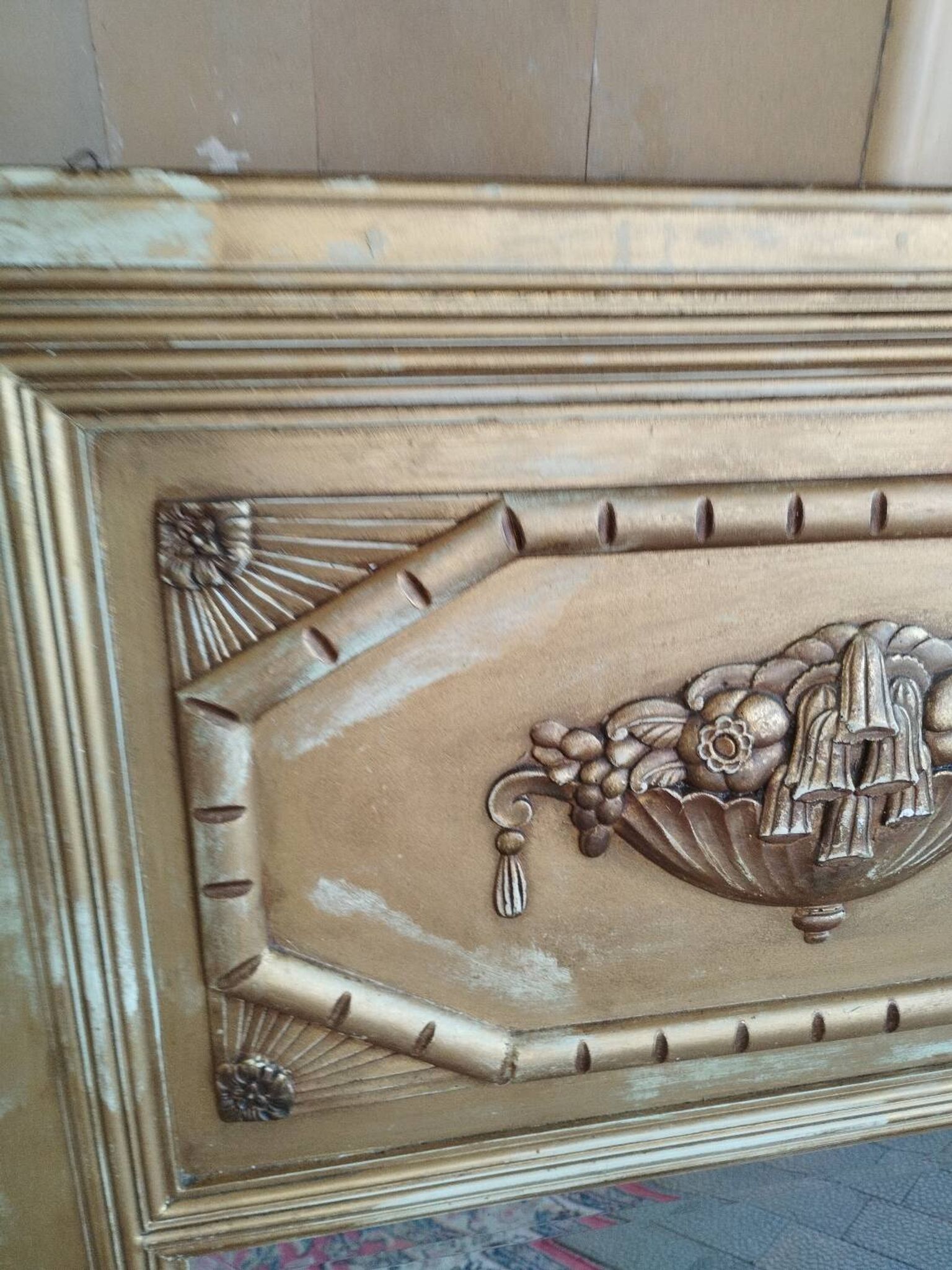 Antique trumeau mirror in Louis XVI style