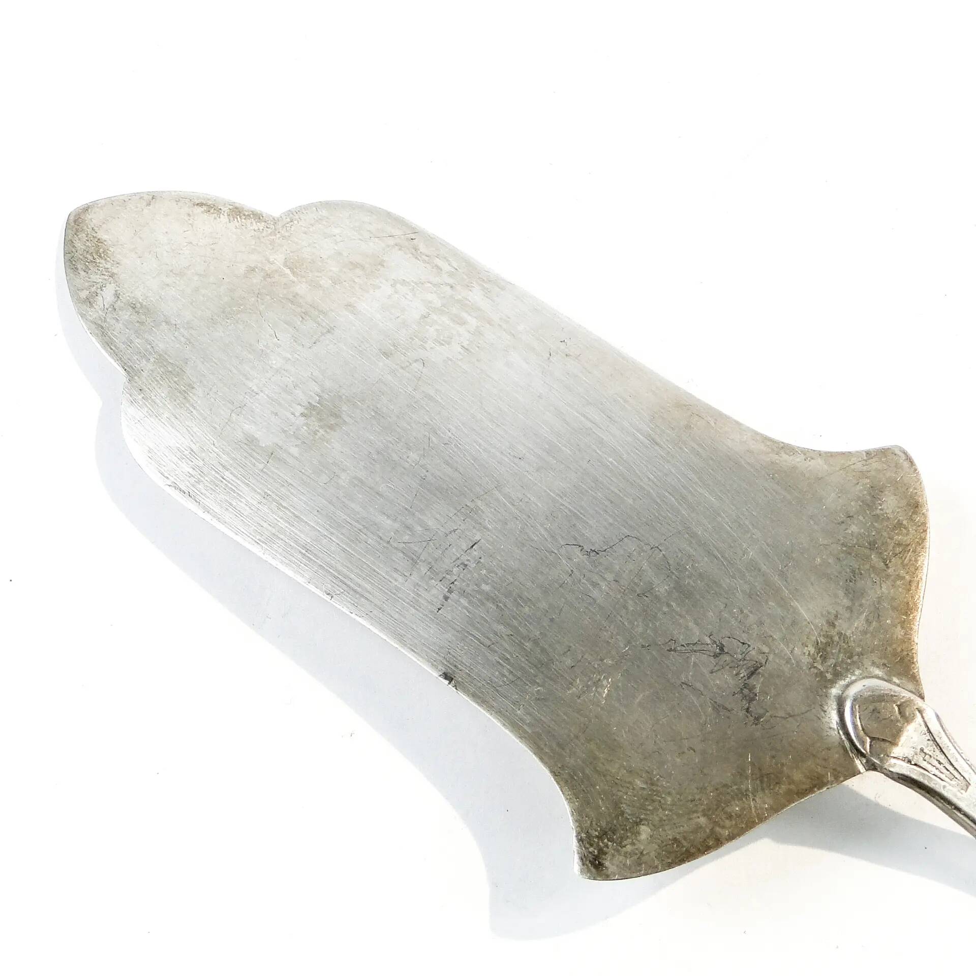 Cake server, Art Nouveau, silver-plated brass, Argentor, Hungary, early 20th century