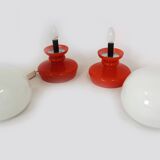 Glass Table Lamps by Stepan Tabery for Osvetlovaci Sklo, 1970s,