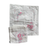 6 vintage floral pattern retro napkins