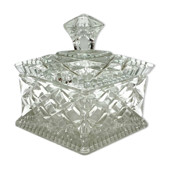 Vintage glass sugar bowl, Poland, 1980s