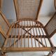 Pair of vintage rattan and cane armchairs – 1960s/70s