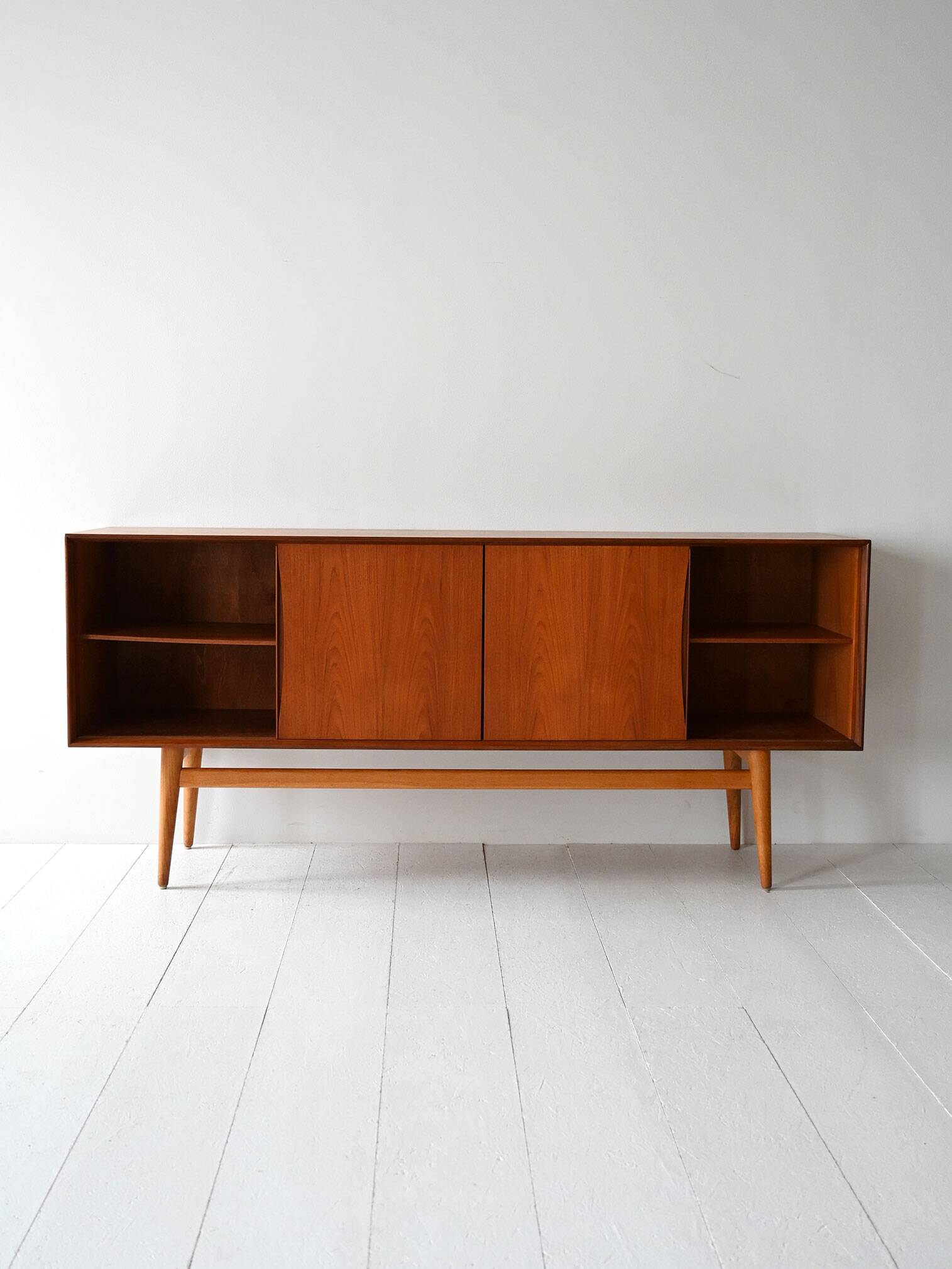 Vintage Scandinavian Teak Sideboard with Drawers