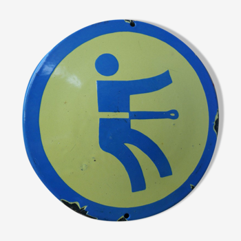 Russian factory signage enamelled plate