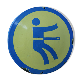 Russian factory signage enamelled plate