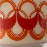 Vintage pattern glass pendant lamp