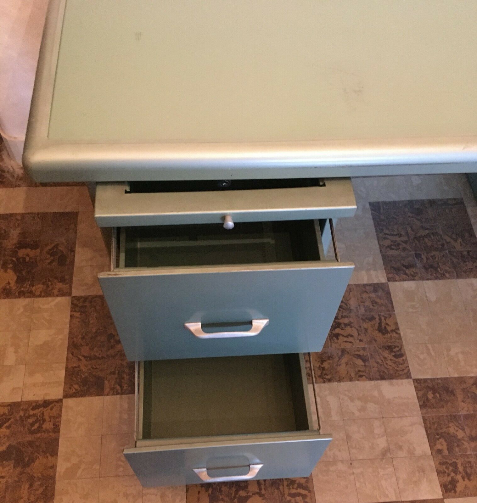 Office metal furniture an 50 loft deco 2 drawers 1 factory workshop tablet